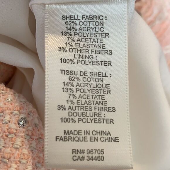 Rebecca Taylor Pink, Cream & Silver Dress Size 6 - Picture 6 of 6